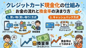 クレジットカード現金化の仕組み|お金の流れと換金率の決まり方を解説